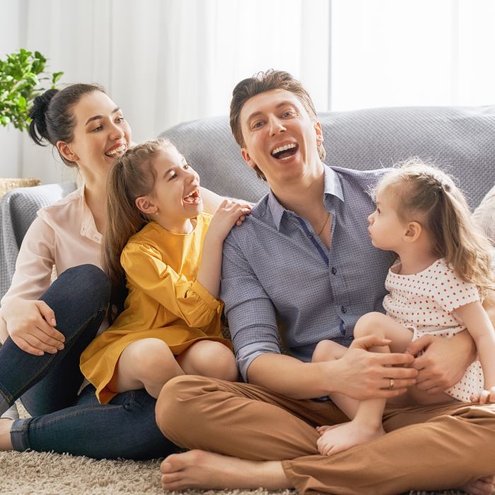 Family sitting together
